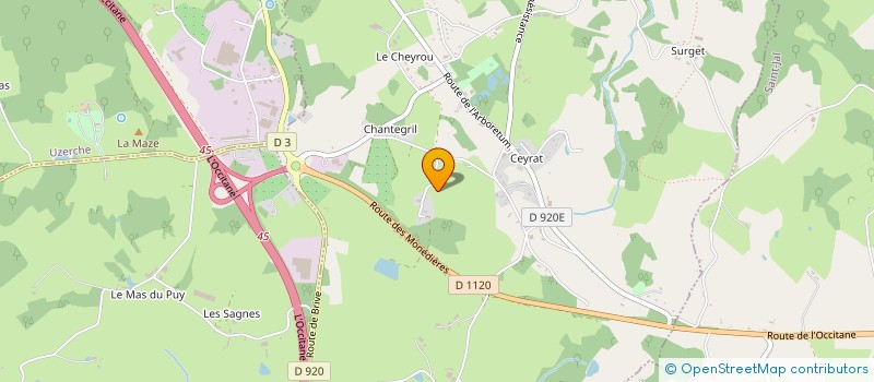 localisation de l'entreprise SCI DE LA BLEYNIE  ESPARTIGNAC