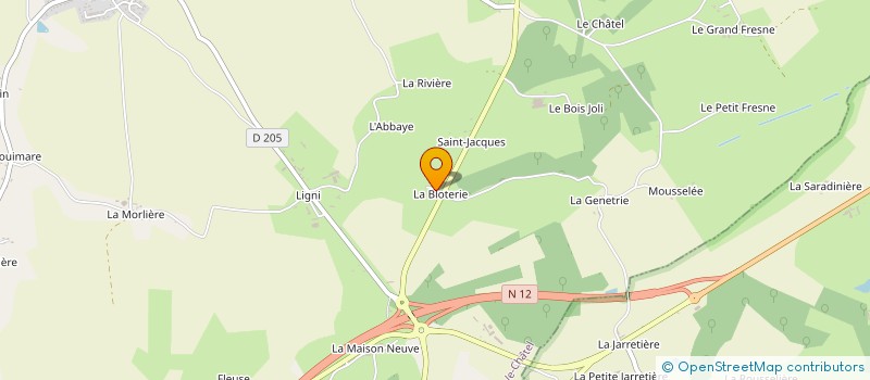 localisation de l'entreprise SCI DE LA BLOTTERIE à SAINT-HILAIRE-LE-CHATEL