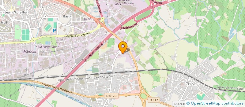 localisation de l'entreprise SCI DE LA BODIERE  VILLENEUVE-LES-BEZIERS