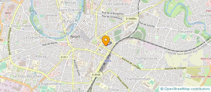 localisation de l'entreprise SCI DE LA BOETE  NIORT