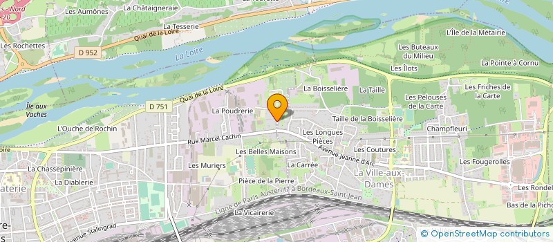 localisation de l'entreprise SCI DE LA BOISSELIERE  LA VILLE-AUX-DAMES