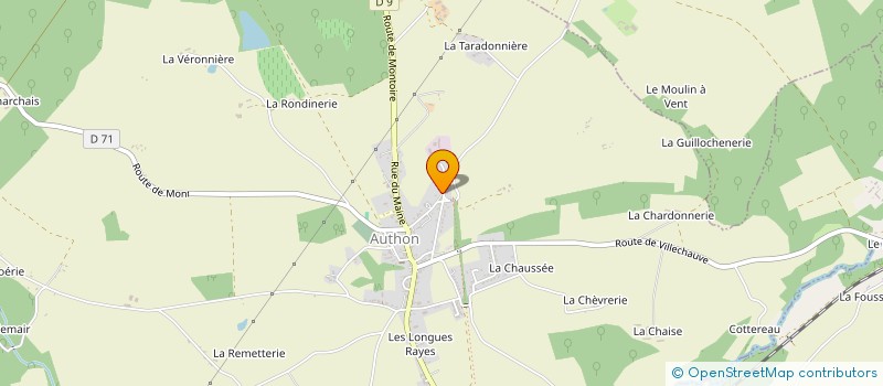 localisation de l'entreprise SCI DE LA BOISSELLERIE  AUTHON