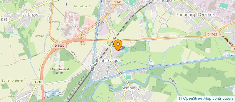 localisation de l'entreprise SCI DE LA BOISSIERE  PONT-L'EVEQUE