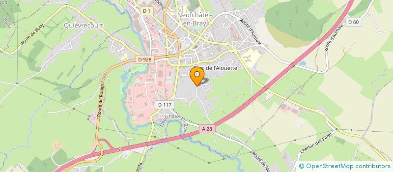 localisation de l'entreprise SCI DE LA BOISSIERE  NEUFCHATEL EN BRAY