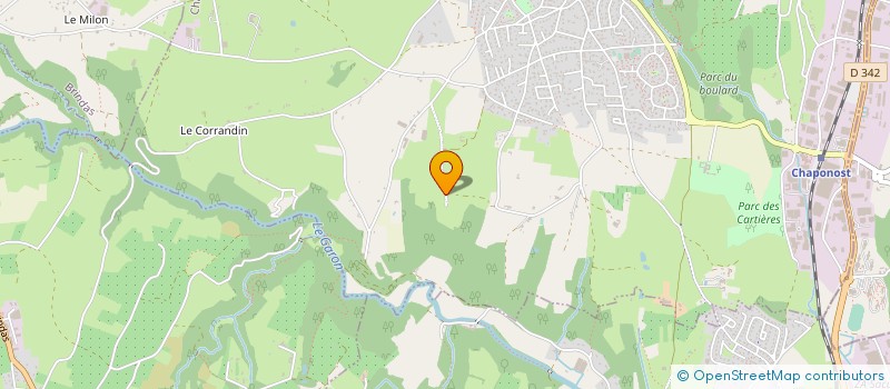 localisation de l'entreprise SCI DE LA BOISSIERE  CHAPONOST