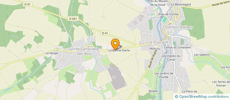 localisation de l'entreprise SCI DE LA BONNE DAME à SAINTE-GENEVIEVE-DES-BOIS