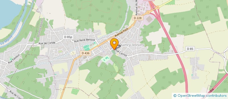 localisation de l'entreprise SCI DE LA BONNE RENCONTRE  QUINCY-VOISINS