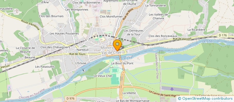 localisation de l'entreprise SCI DE LA BONNETERIE  MONTRICHARD-VAL-DE-CHER