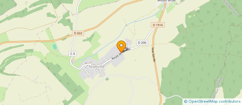 localisation de l'entreprise SCI DE LA BONNETERIE à NIXEVILLE-BLERCOURT