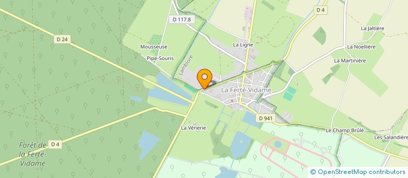 localisation de l'entreprise SCI DE LA BORDE à LA FERTE-VIDAME