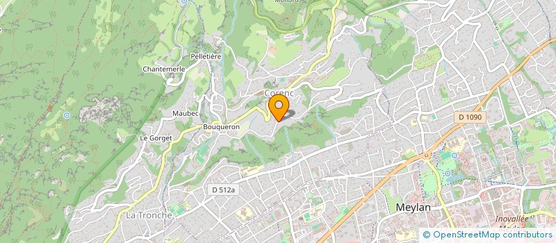 localisation de l'entreprise SCI DE LA BORDERIE  CORENC