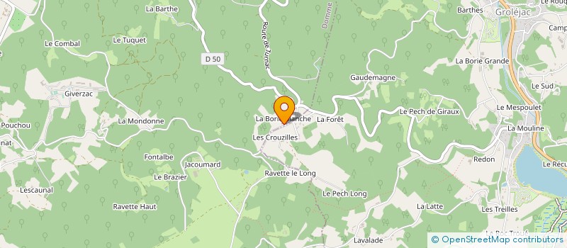 localisation de l'entreprise SCI DE LA BORIE  CENAC ET SAINT JULIEN