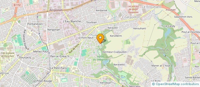 localisation de l'entreprise SCI DE LA BORNE  BREST