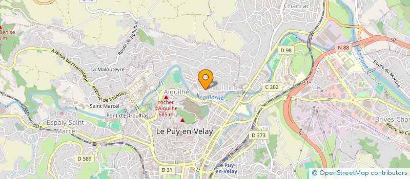 localisation de l'entreprise SCI DE LA BORNE à AIGUILHE