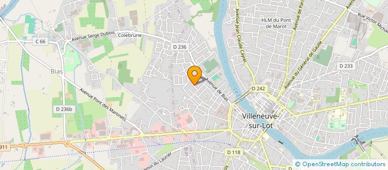 localisation de l'entreprise SCI DE LA BOUCHERE  BIAS