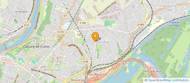 localisation de l'entreprise SCI DE LA BOUCLE  CALUIRE-ET-CUIRE