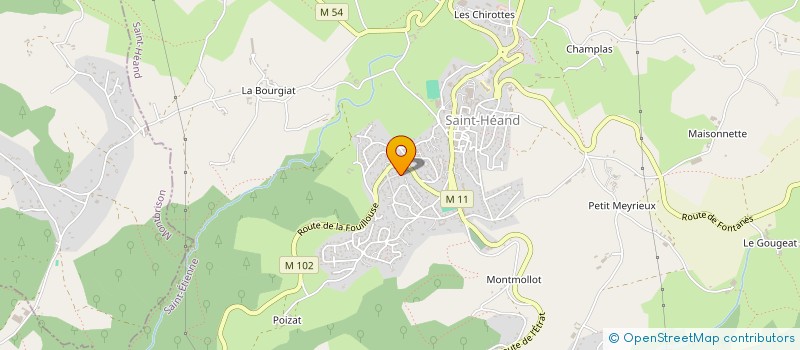 localisation de l'entreprise SCI DE LA BOUCLE  SAINT-HEAND