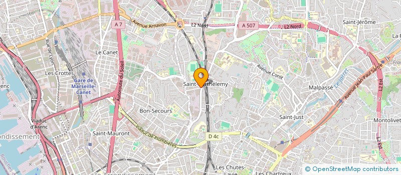 localisation de l'entreprise SCI DE LA BOUGIE à MARSEILLE