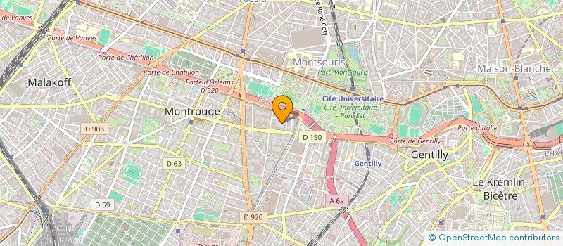 localisation de l'entreprise SCI DE LA BOULAS  MONTROUGE