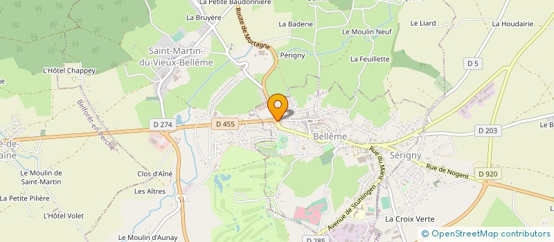 localisation de l'entreprise SCI DE LA BOULE D OR à BELLEME