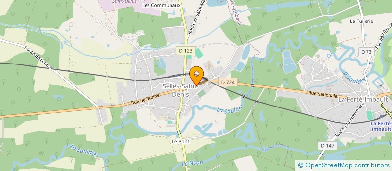 localisation de l'entreprise SCI DE LA BOURDAINE  SELLES-SAINT-DENIS