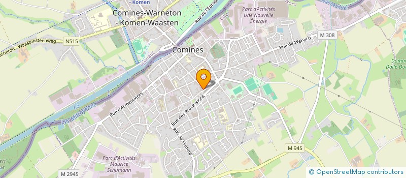 localisation de l'entreprise SCI DE LA BOURDONNAIS 2012  COMINES