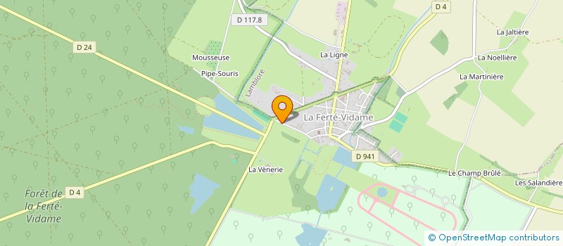 localisation de l'entreprise SCI DE LA BOURDONNIERE à LA FERTE-VIDAME