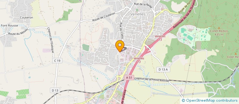 localisation de l'entreprise SCI DE LA BOURRA  VENELLES