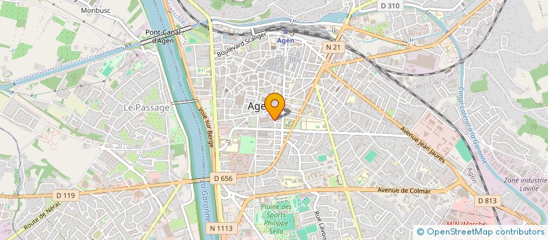 localisation de l'entreprise SCI DE LA BOURSE  AGEN