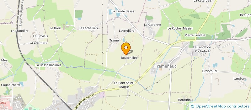 localisation de l'entreprise SCI DE LA BOUTEILLERIE  COMBOURG