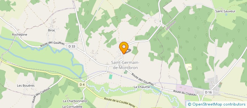 localisation de l'entreprise SCI DE LA BRANDE à SAINT-GERMAIN-DE-MONTBRON