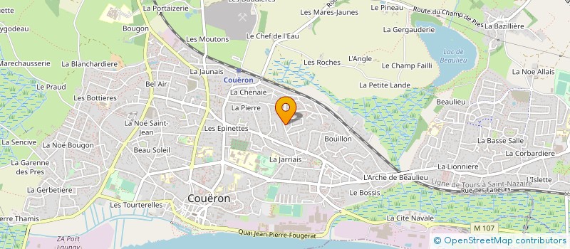 localisation de l'entreprise SCI DE LA BRASSERIE à COUERON