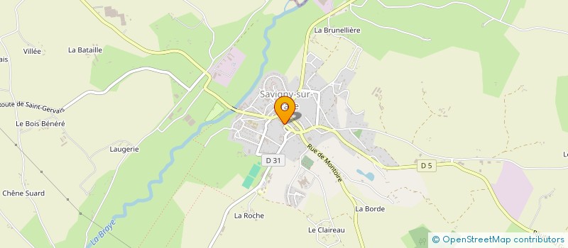 localisation de l'entreprise SCI DE LA BRAYE ET DU PERCHE VENDOMOIS  SAVIGNY-SUR-BRAYE