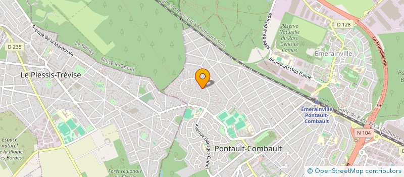 localisation de l'entreprise SCI DE LA BRECHE  PONTAULT-COMBAULT