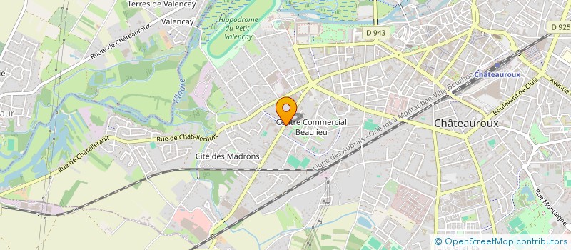localisation de l'entreprise SCI DE LA BRENNE  CHATEAUROUX