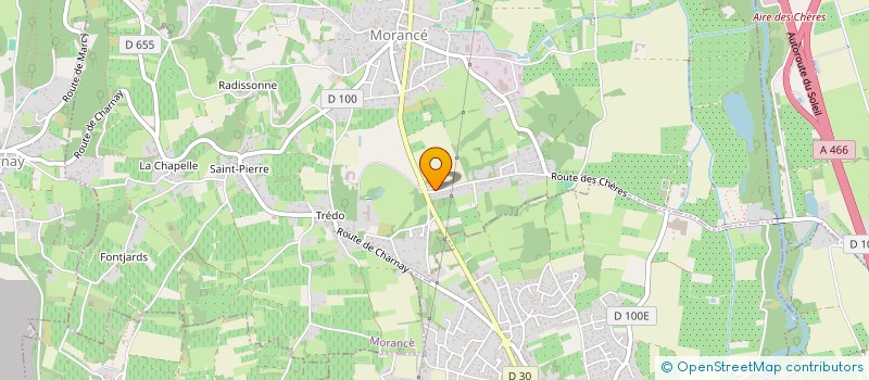 localisation de l'entreprise SCI DE LA BRESSONIERE  MORANCE