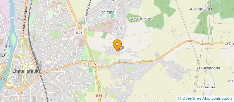 localisation de l'entreprise SCI DE LA BRETELLE DE MONTREUIL  CHATELLERAULT