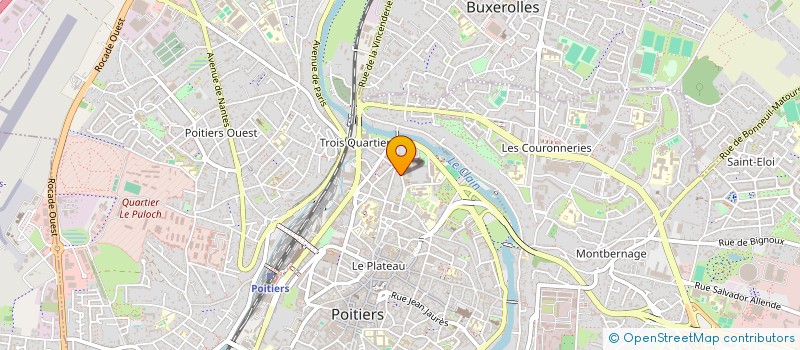 localisation de l'entreprise SCI DE LA BRETONNERIE  POITIERS