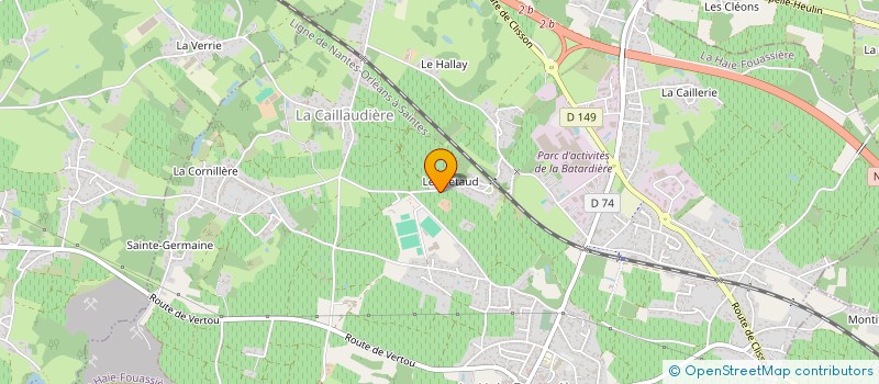 localisation de l'entreprise SCI DE LA BRETONNERIE  LA HAIE-FOUASSIERE