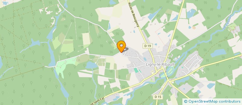 localisation de l'entreprise SCI DE LA BRETONNERIE  LA FERTE SAINT-AUBIN