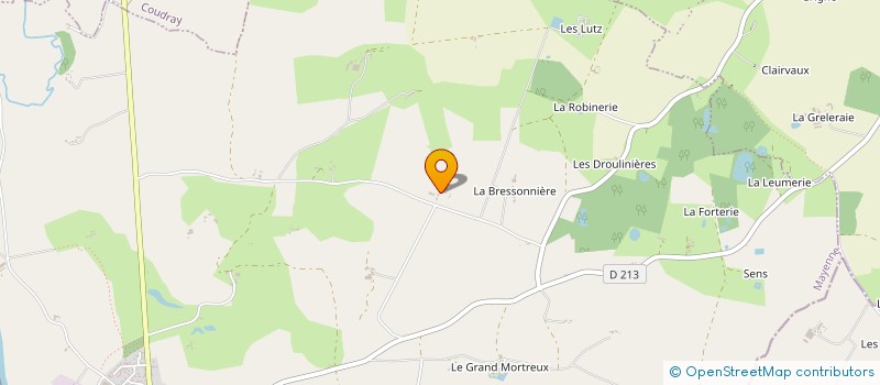 localisation de l'entreprise SCI DE LA BRETONNIERE  DAON