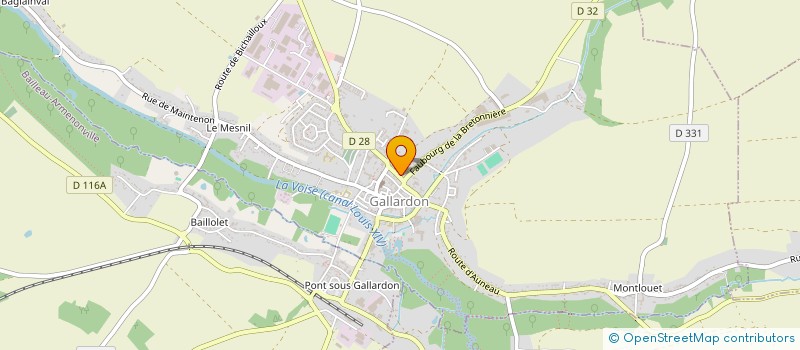localisation de l'entreprise SCI DE LA BRETONNIERE à GALLARDON