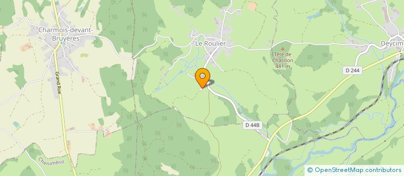 localisation de l'entreprise SCI DE LA BRICOTELLE  LE ROULIER