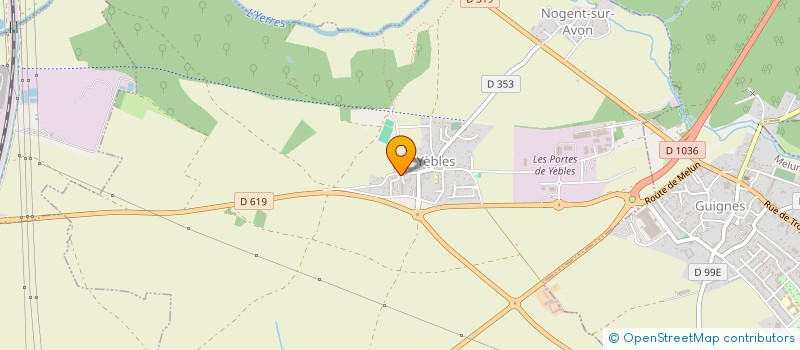 localisation de l'entreprise SCI DE LA BRIE  YEBLES