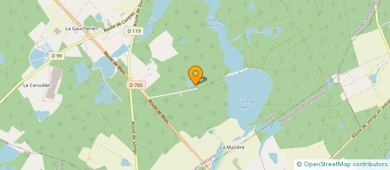 localisation de l'entreprise SCI DE LA BRIGAUDIERE  FONTAINES EN SOLOGNE