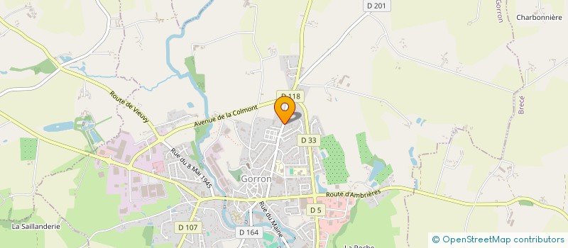 localisation de l'entreprise SCI DE LA BRIMANDIERE  GORRON