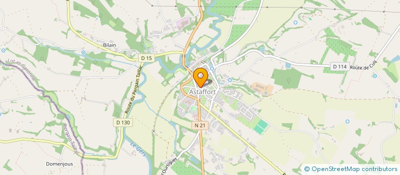 localisation de l'entreprise SCI DE LA BRIOLANCE  ASTAFFORT