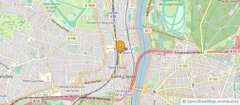 localisation de l'entreprise SCI DE LA BRIQUERIE  SAINT-CLOUD
