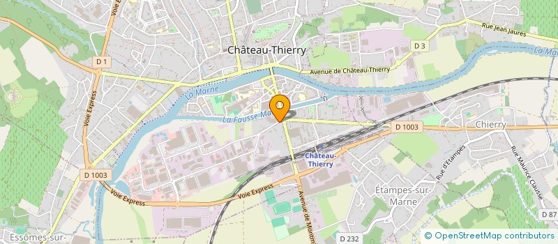localisation de l'entreprise SCI DE LA BRIQUETERIE à CHATEAU-THIERRY
