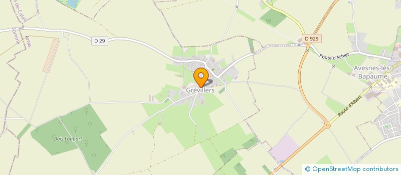 localisation de l'entreprise SCI DE LA BRIQUETERIE  GREVILLERS